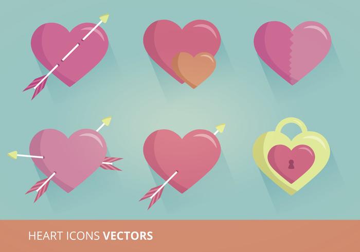 Format vectoriel des icônes du coeur