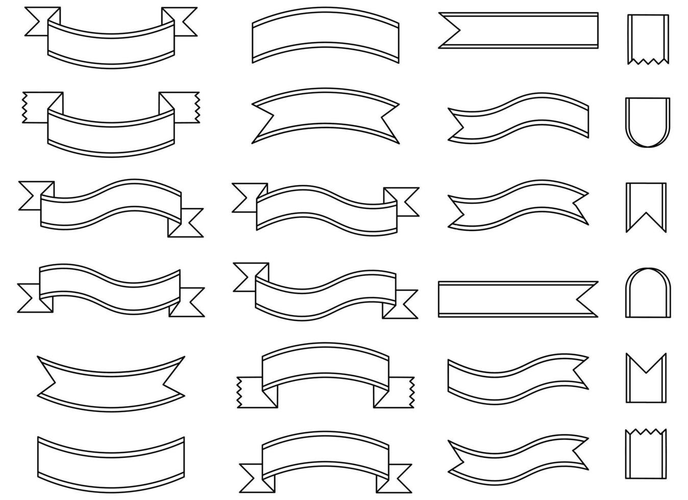 illustration de conception de vecteur de ruban isolé sur fond blanc