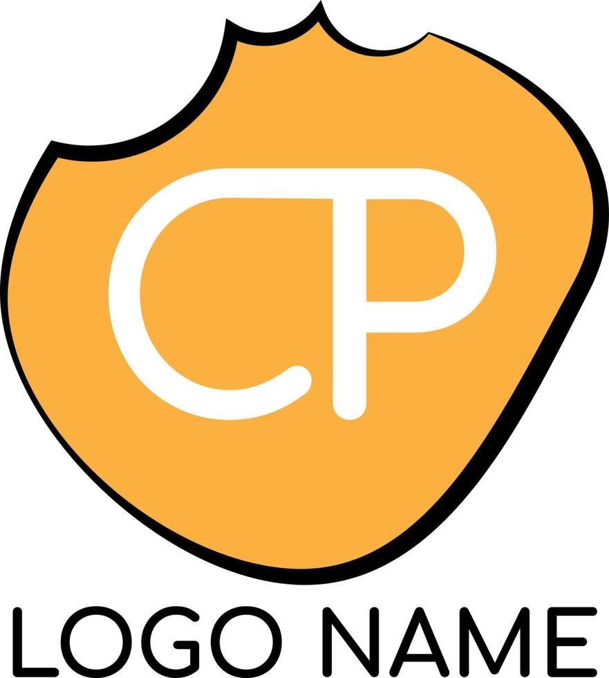 logo cp snack pomme de terre logo gratuit vecteur