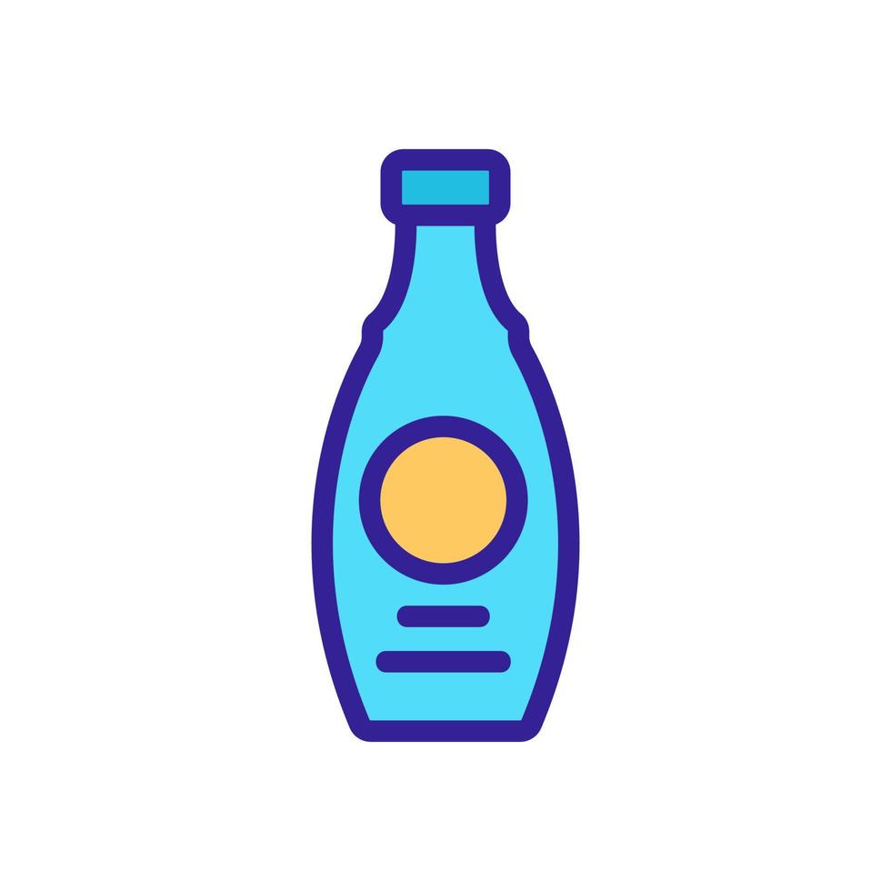illustration vectorielle de l'icône de la bouteille d'entretien des chaussures vecteur