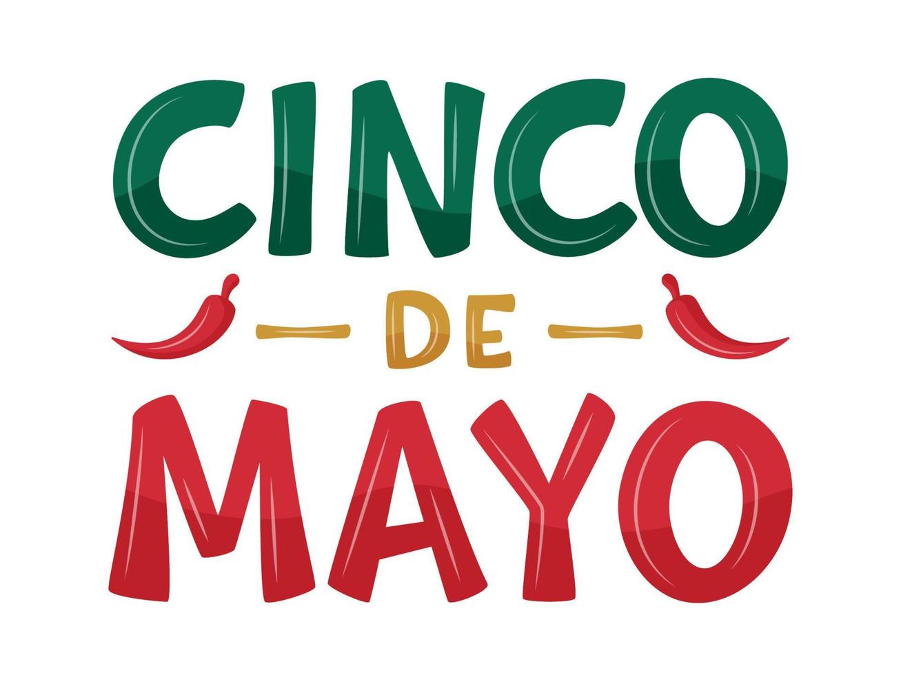 cinco de mayo, 5 mai, jour férié fédéral au mexique vecteur