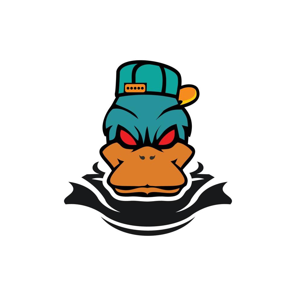 vecteur de logo de canard