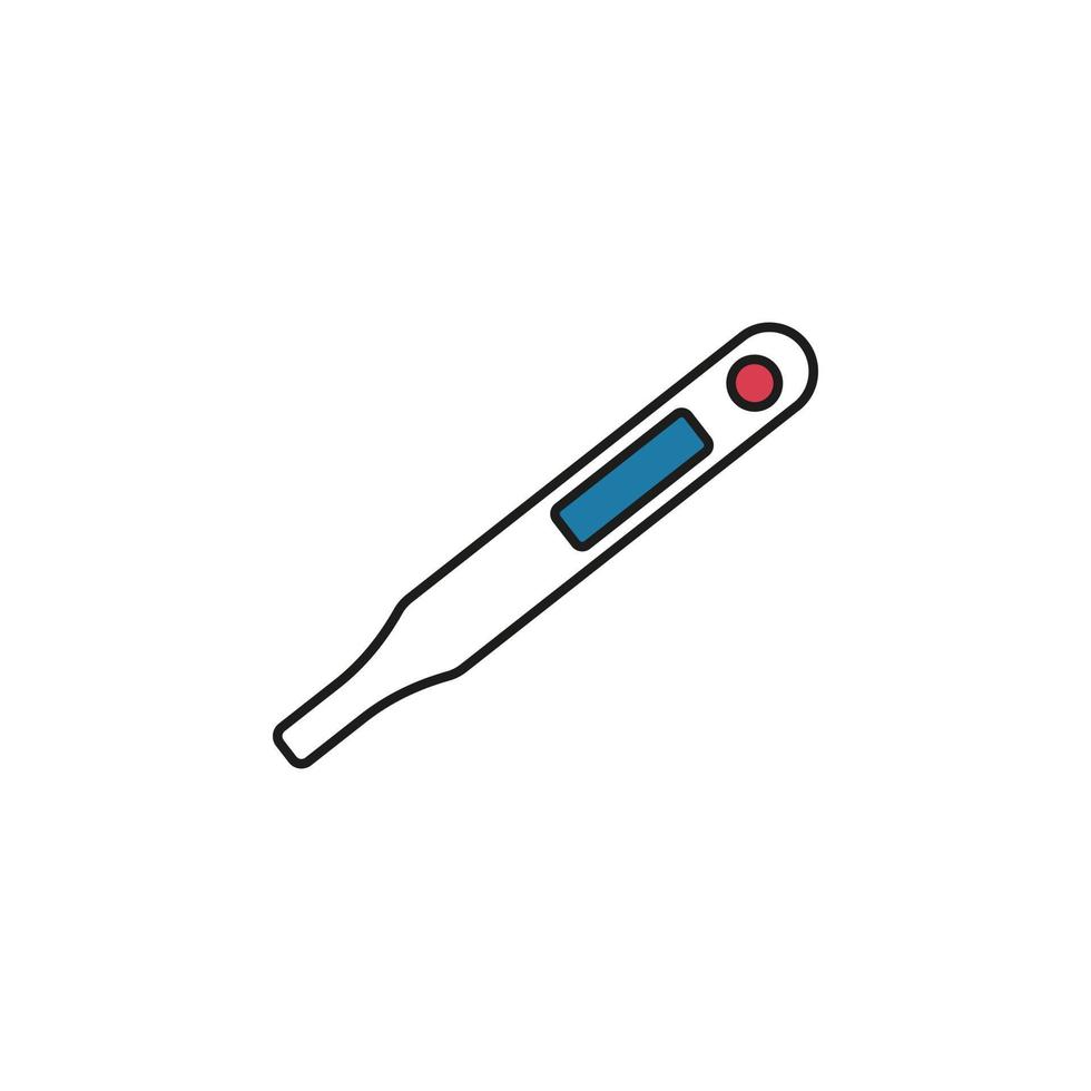 illustration vectorielle de l'icône de la ligne thermoment vecteur