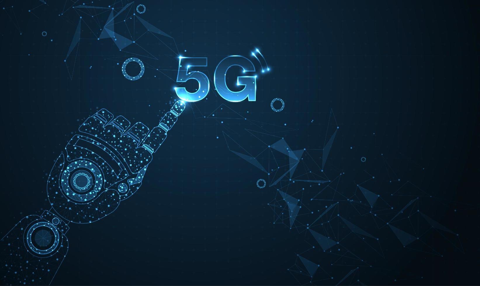 Réseau 5g connexion internet sans fil wi-fi et internet des objets avec modernité. illustration vectorielle de technologie de débit de données de connexion d'innovation à grande vitesse. vecteur