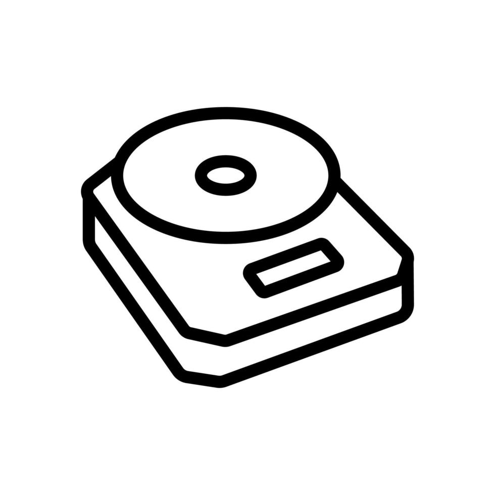 plate-forme balances électriques icône vecteur contour illustration