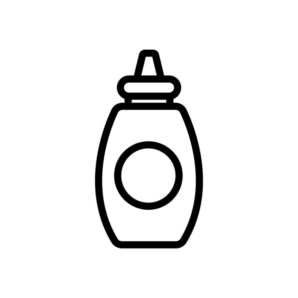 vecteur d'icône de moutarde. illustration de symbole de contour isolé