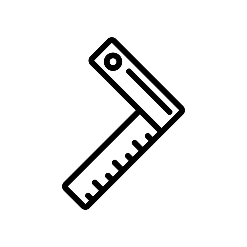 icône de règle de mesure pliante illustration de contour vectoriel