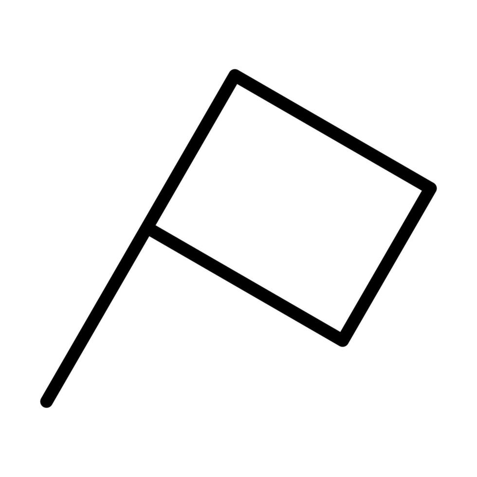 icône de style de ligne de drapeau vecteur