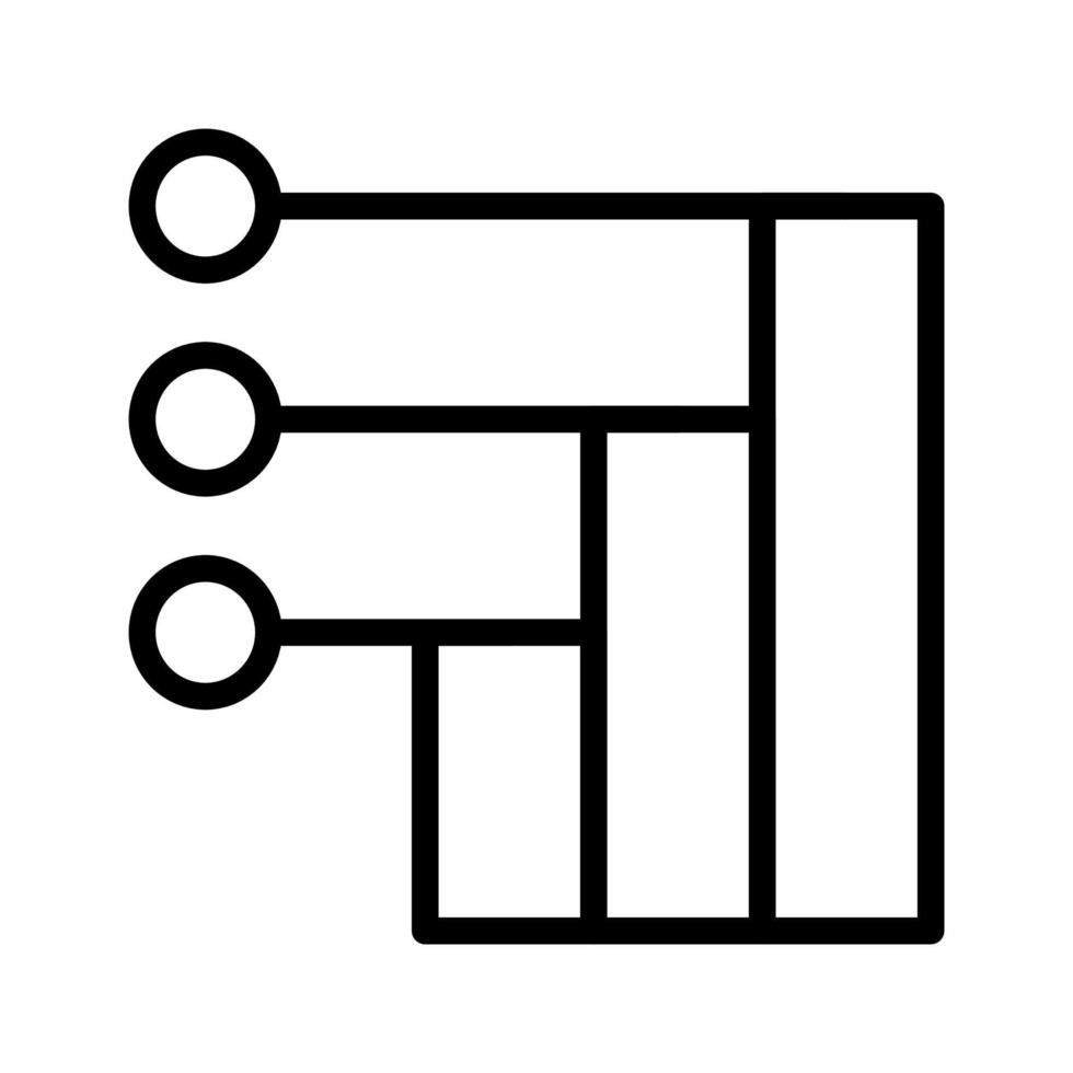 icônes et contours du diagramme vecteur