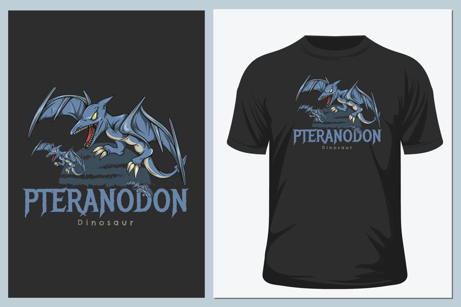 t-shirt dinosaure ptéranodon vecteur