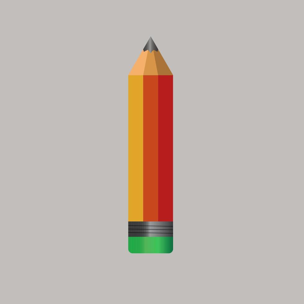 crayon d'illustration pour votre école vecteur