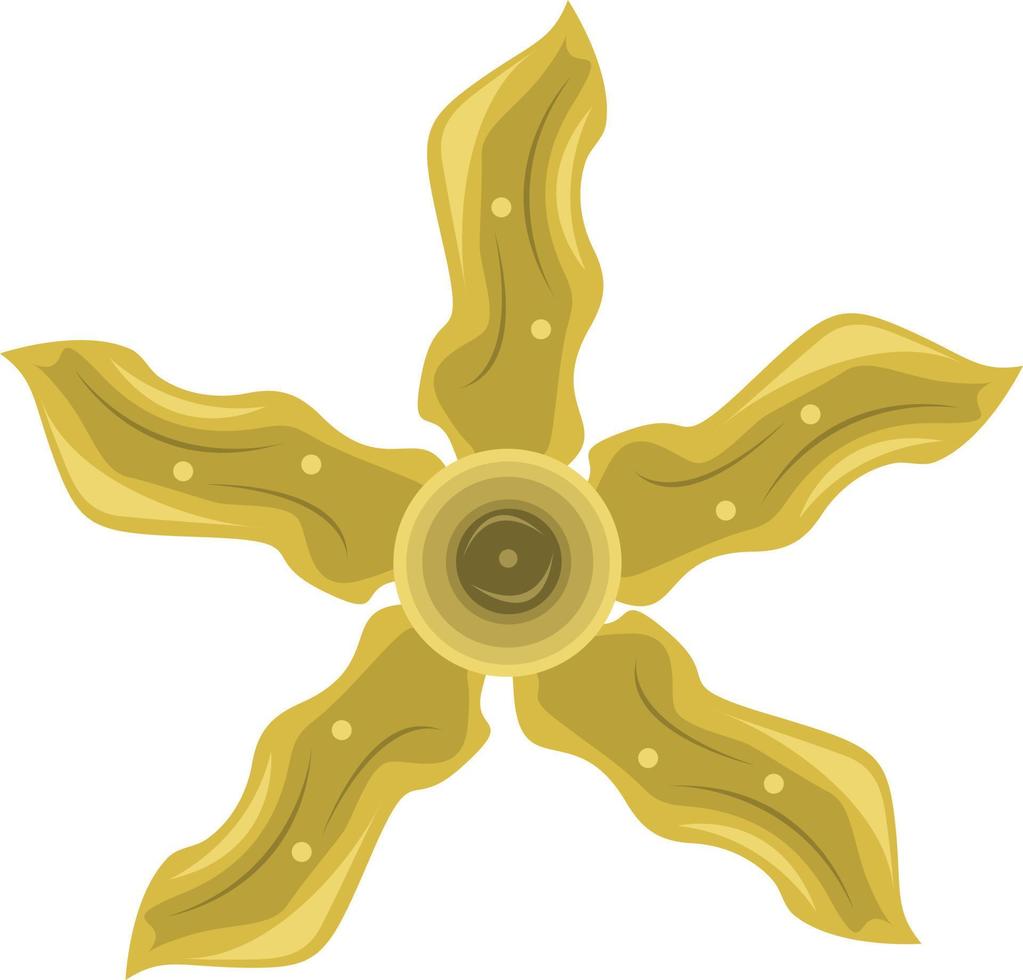 illustration vectorielle de fleur bizarre jaune pour la conception graphique et l'élément décoratif vecteur