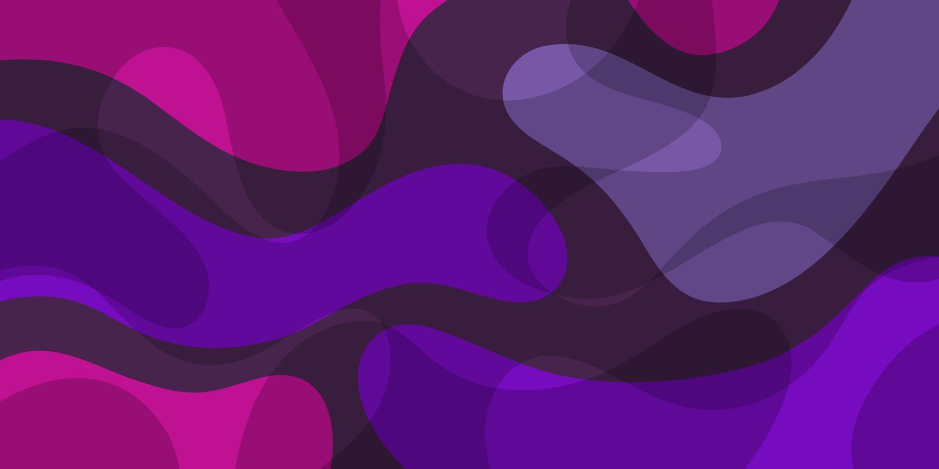 modèle de fond d'écran abstrait pour bannière et flyer concept de modèle de vague de couleur bleu violet vecteur