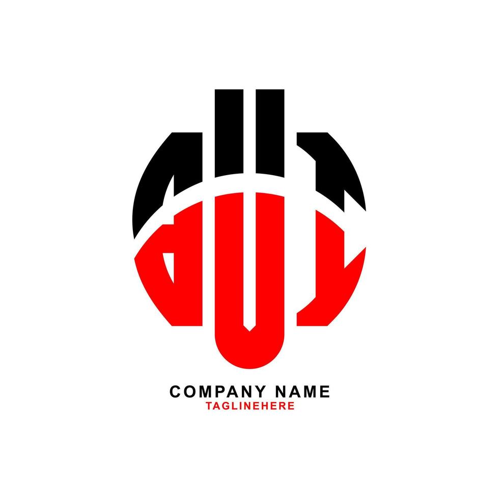 création de logo de lettre bvi créative avec fond blanc vecteur