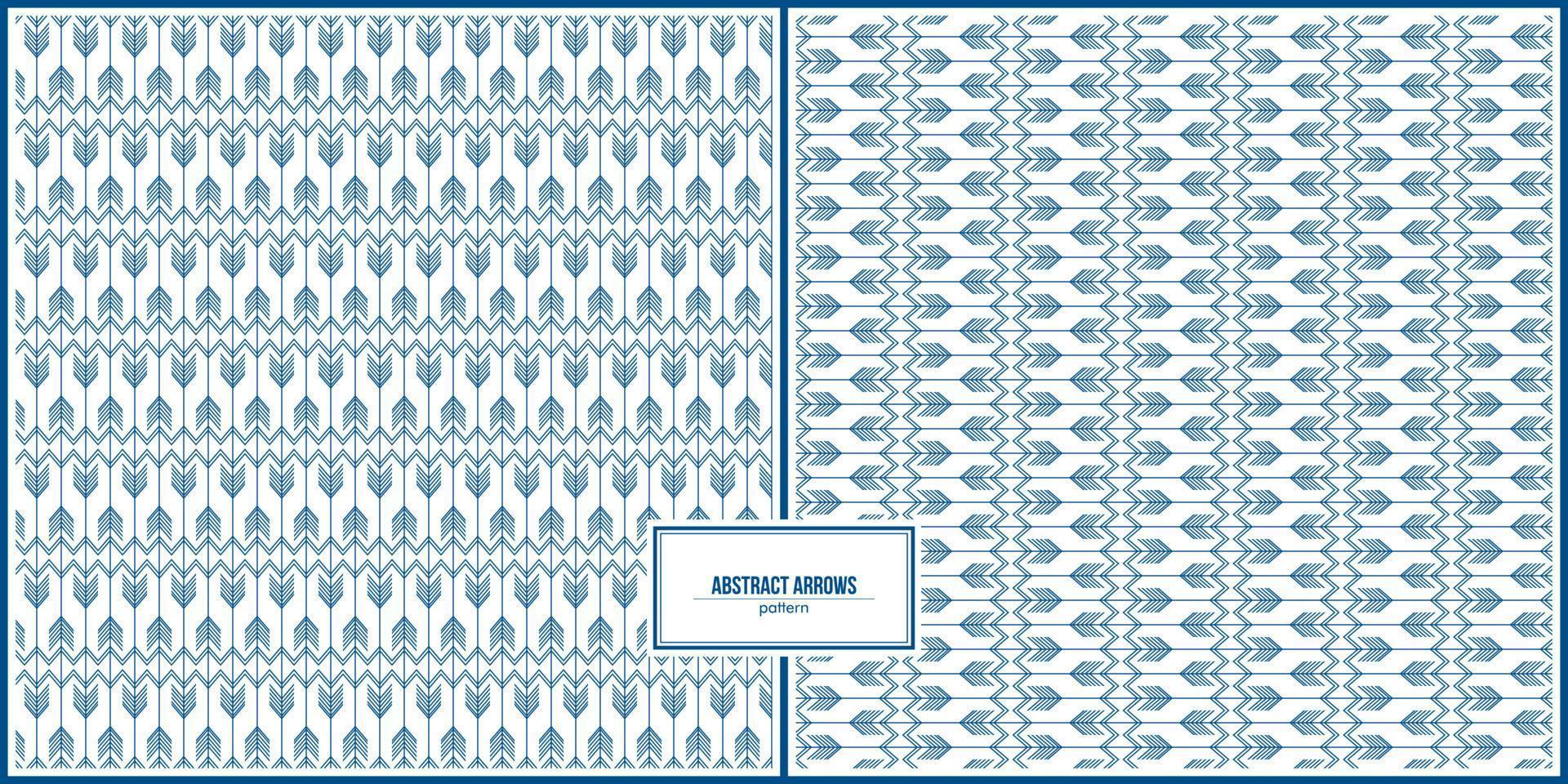 motif de flèches abstraites bleues multiples vecteur