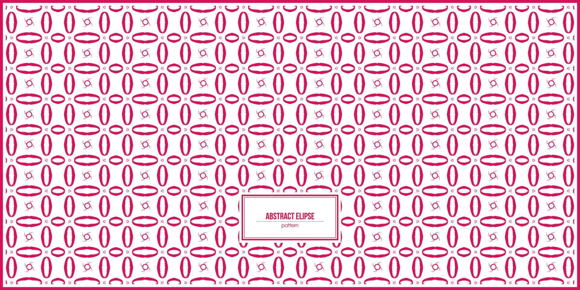 motif abstrait sans fin de forme ellipse vecteur