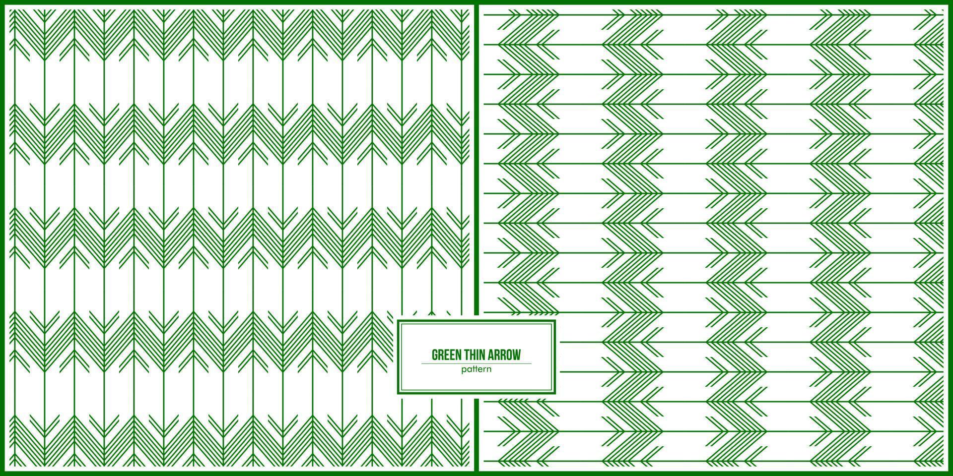 motif de flèche verte verticale et horizontale vecteur