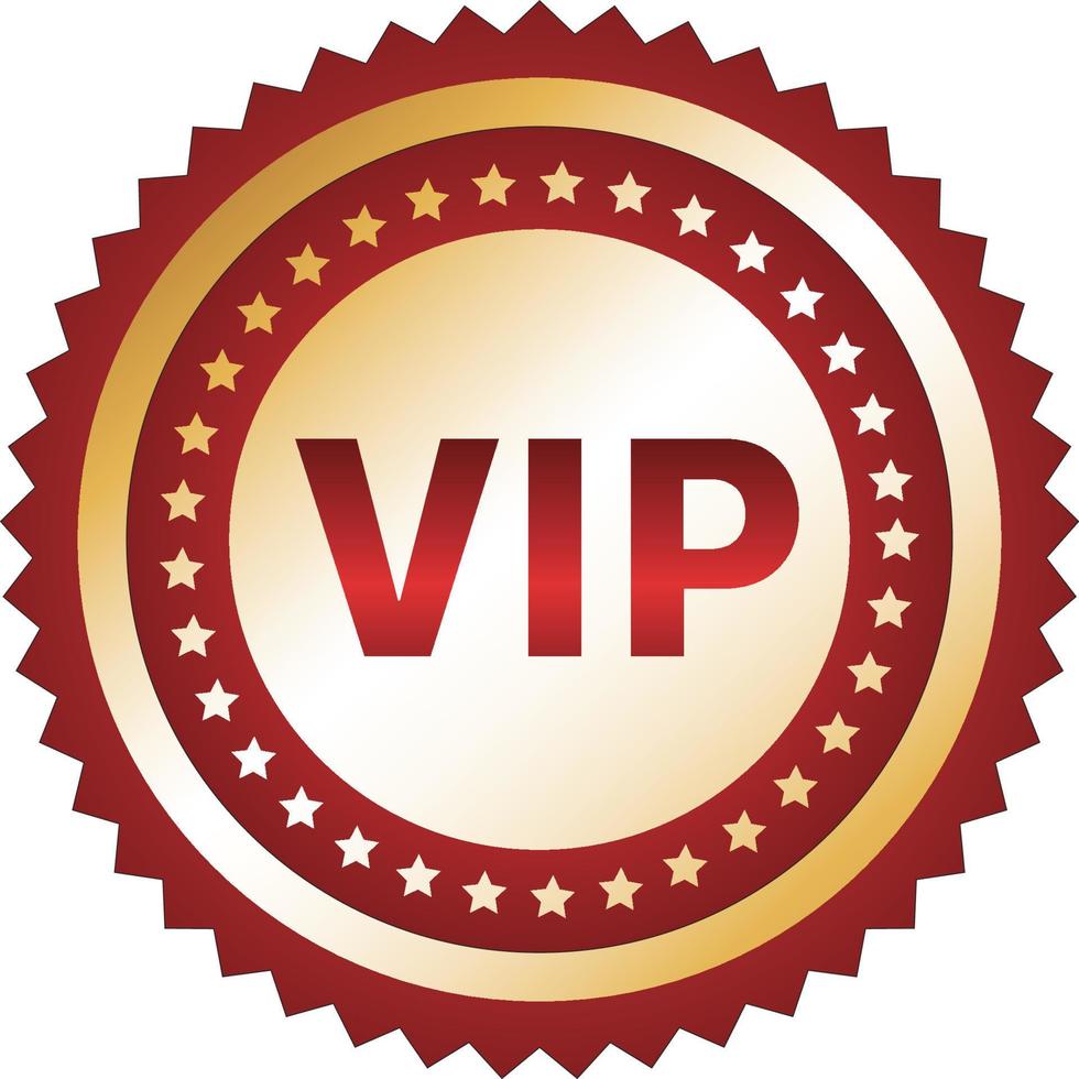 badge de qualité vip ou étiquette d'élément vecteur