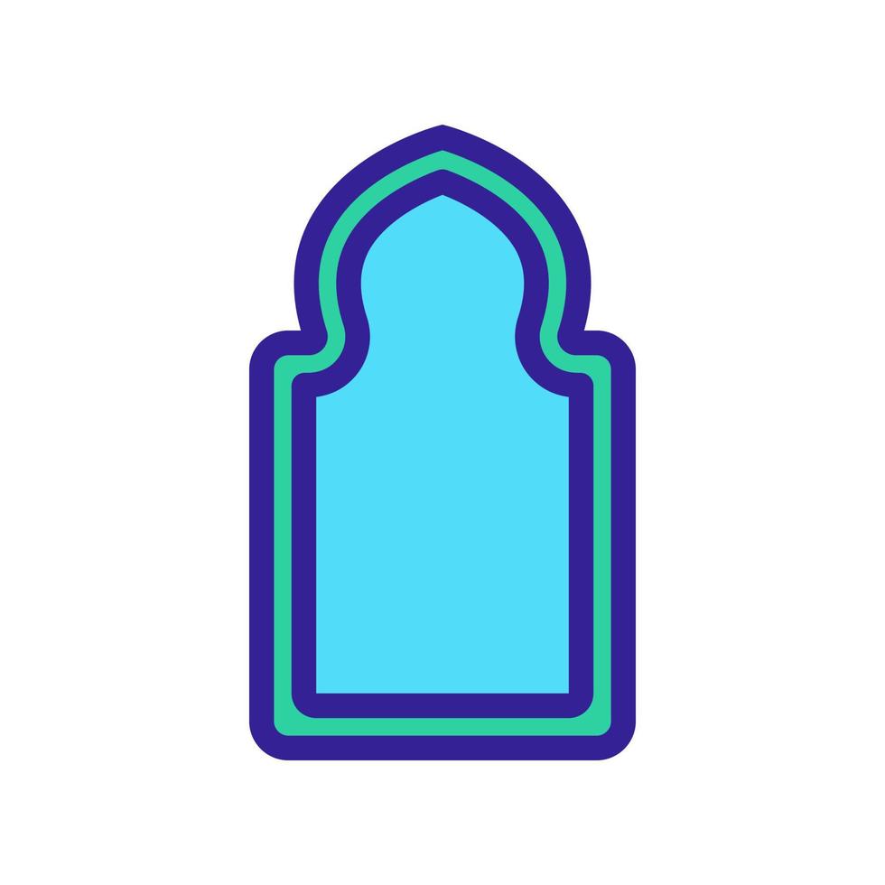 vecteur d'icône de ramadan. illustration de symbole de contour isolé