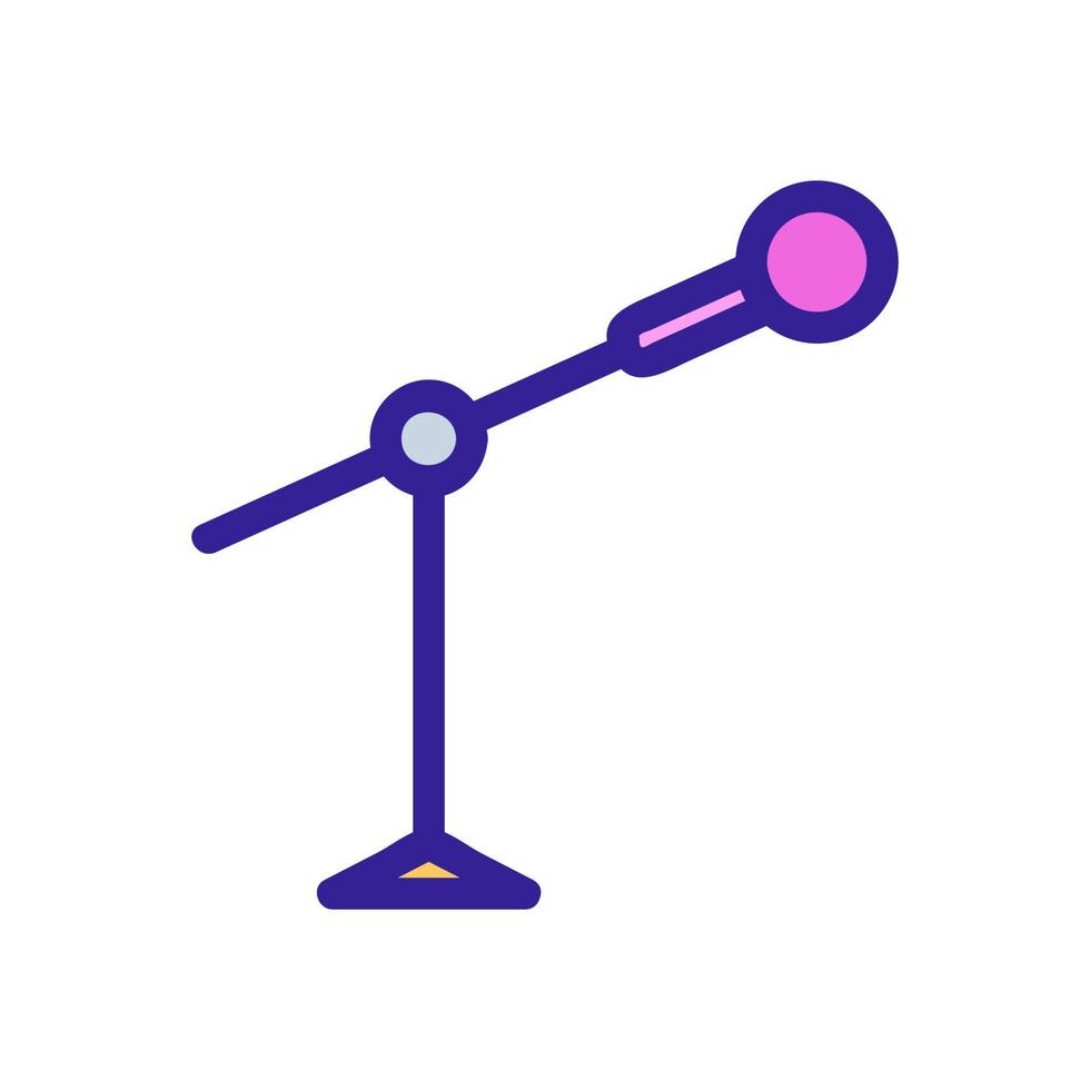 vecteur d'icône de microphone. illustration de symbole de contour isolé