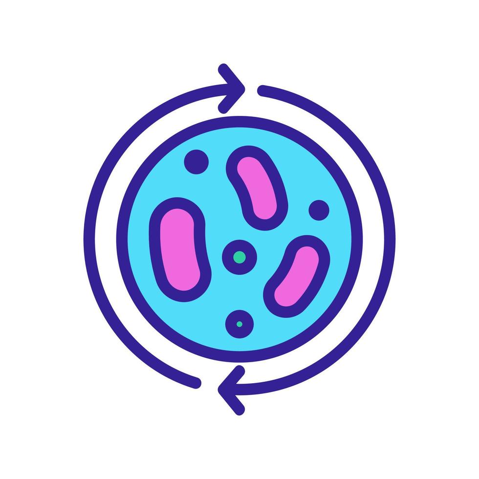 vecteur d'icône probiotique. illustration de symbole de contour isolé