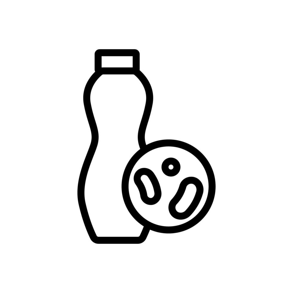icône de vecteur probiotique utile. illustration de symbole de contour isolé