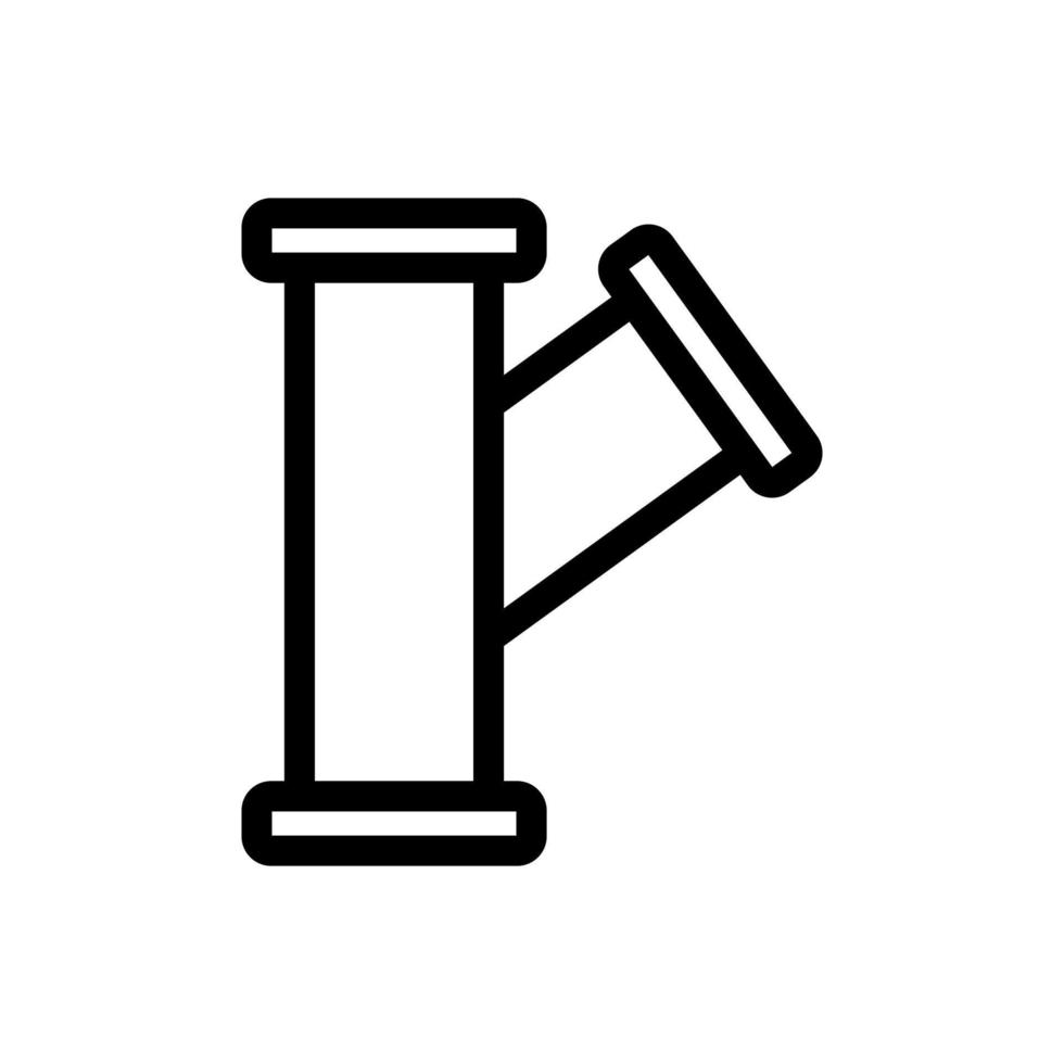 vecteur d'icône de tuyau. illustration de symbole de contour isolé