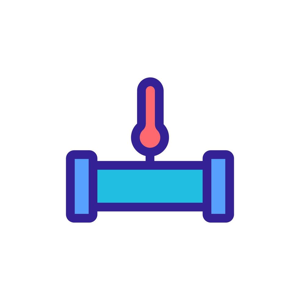 vecteur d'icône de tuyau d'égout. illustration de symbole de contour isolé