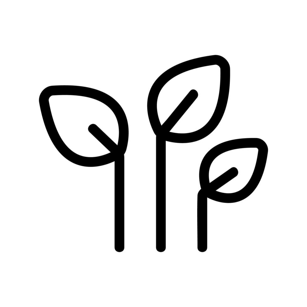 vecteur d'icône de semis. illustration de symbole de contour isolé