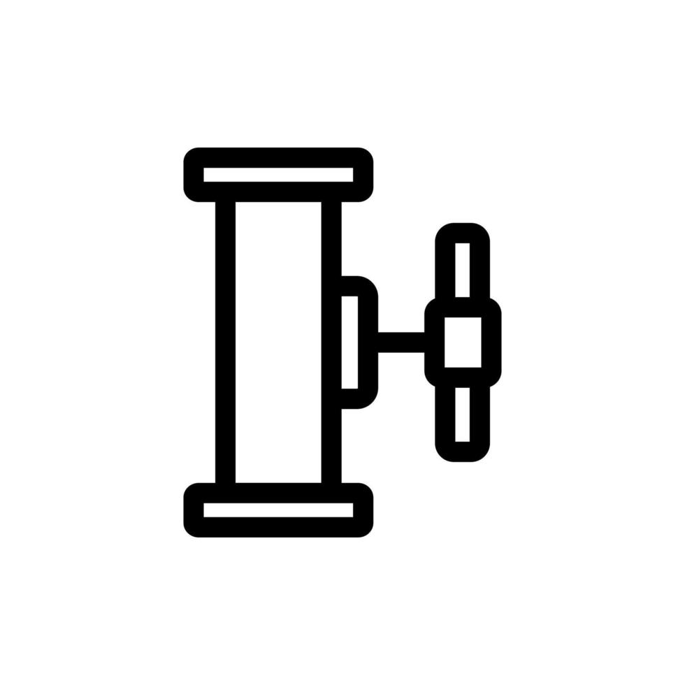 vecteur d'icône de tuyau de plomberie. illustration de symbole de contour isolé