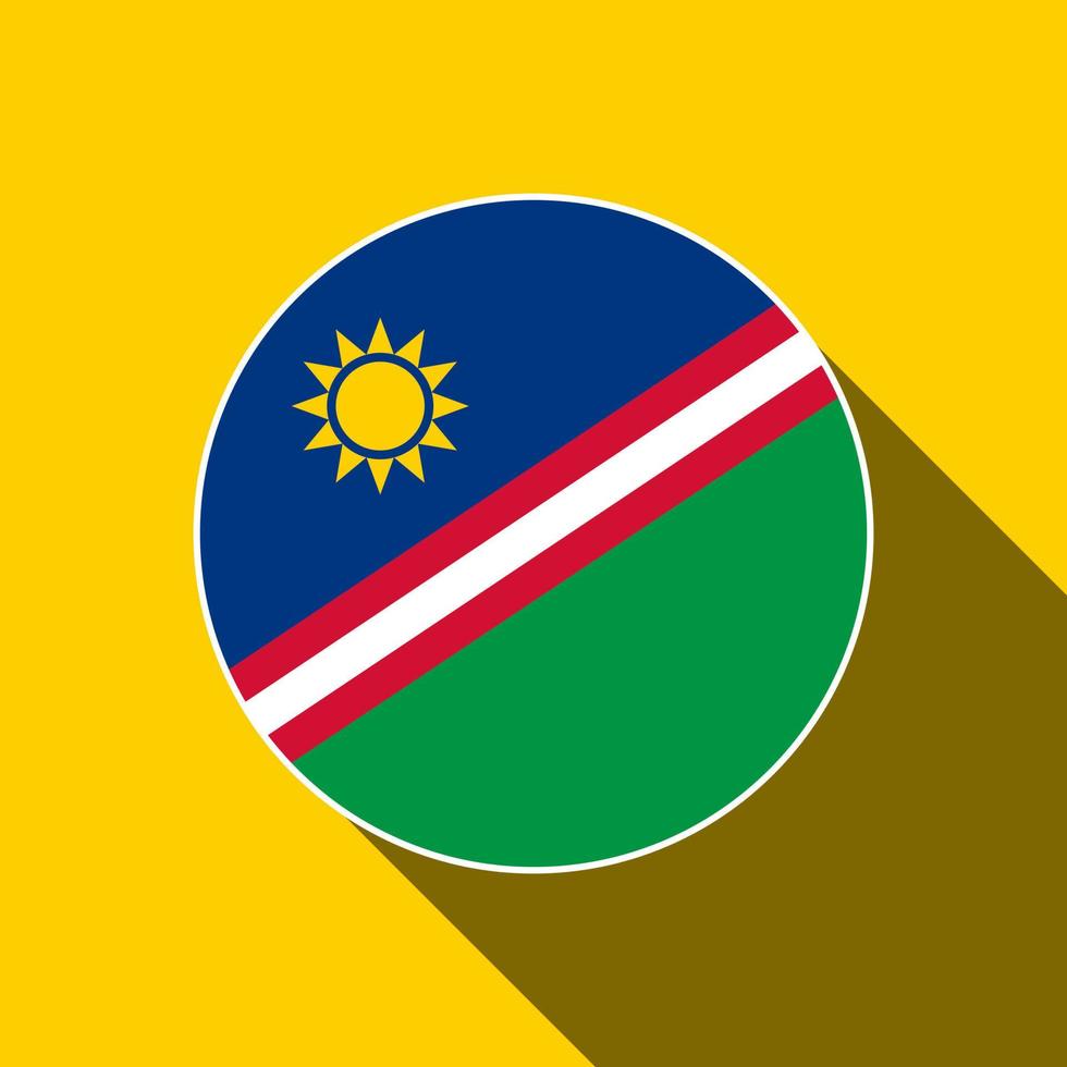 pays namibie. drapeau namibien. illustration vectorielle. vecteur