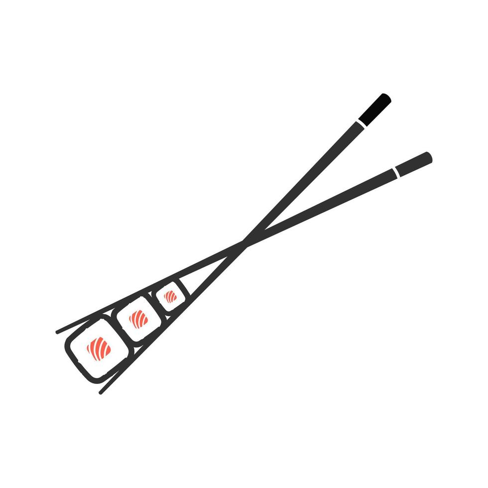 logo de sushi moderne vecteur