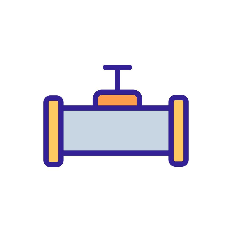 vecteur d'icône d'huile de pipeline. illustration de symbole de contour isolé