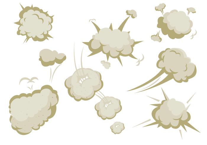 Vecteurs de poussière de nuage vecteur