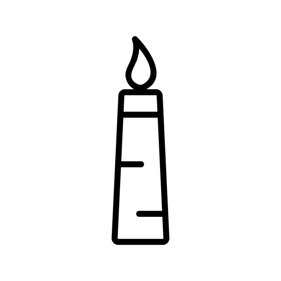 vecteur d'icône de torche à gaz. illustration de symbole de contour isolé