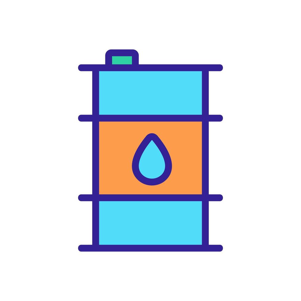 cartouche avec vecteur d'icône d'huile. illustration de symbole de contour isolé