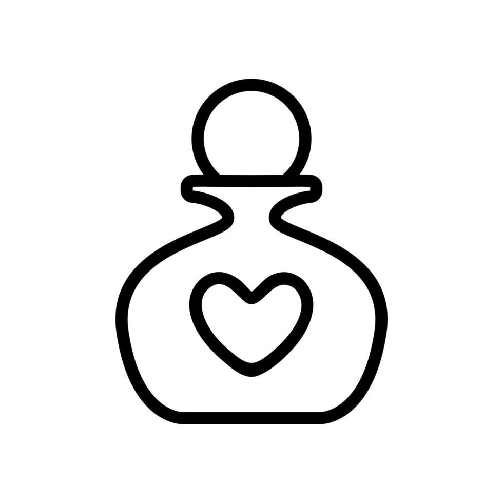 vecteur d'icône de parfum parfumé. illustration de symbole de contour isolé