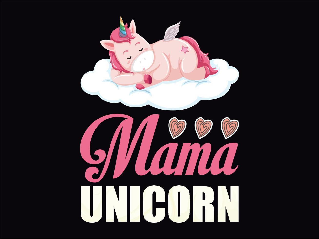 fichier vectoriel de conception de t-shirt licorne