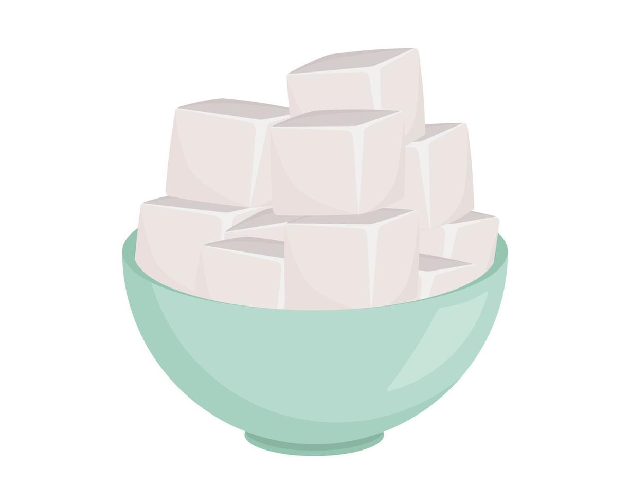 une tasse de sucre, illustration vectorielle. vecteur
