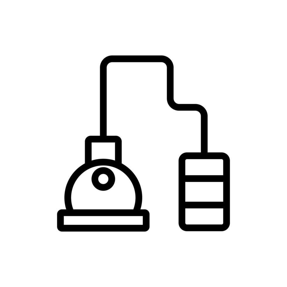 production de vecteur d'icône de whisky. illustration de symbole de contour isolé