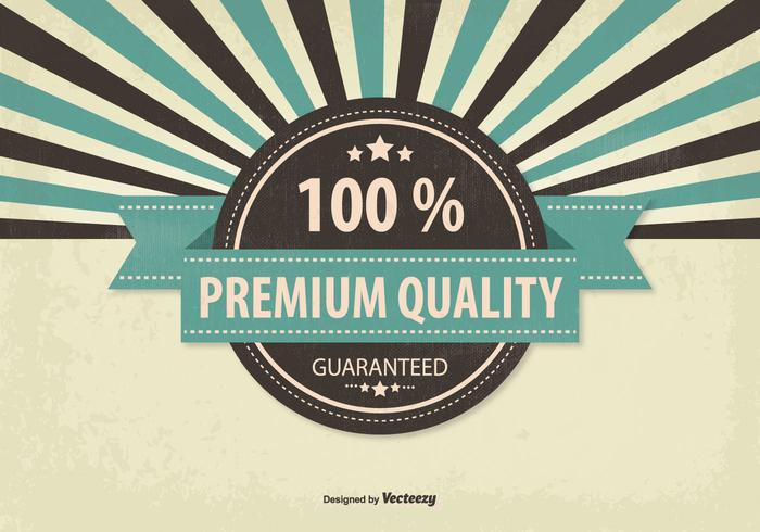 Retro Promotion Premium Premium Illustration vecteur