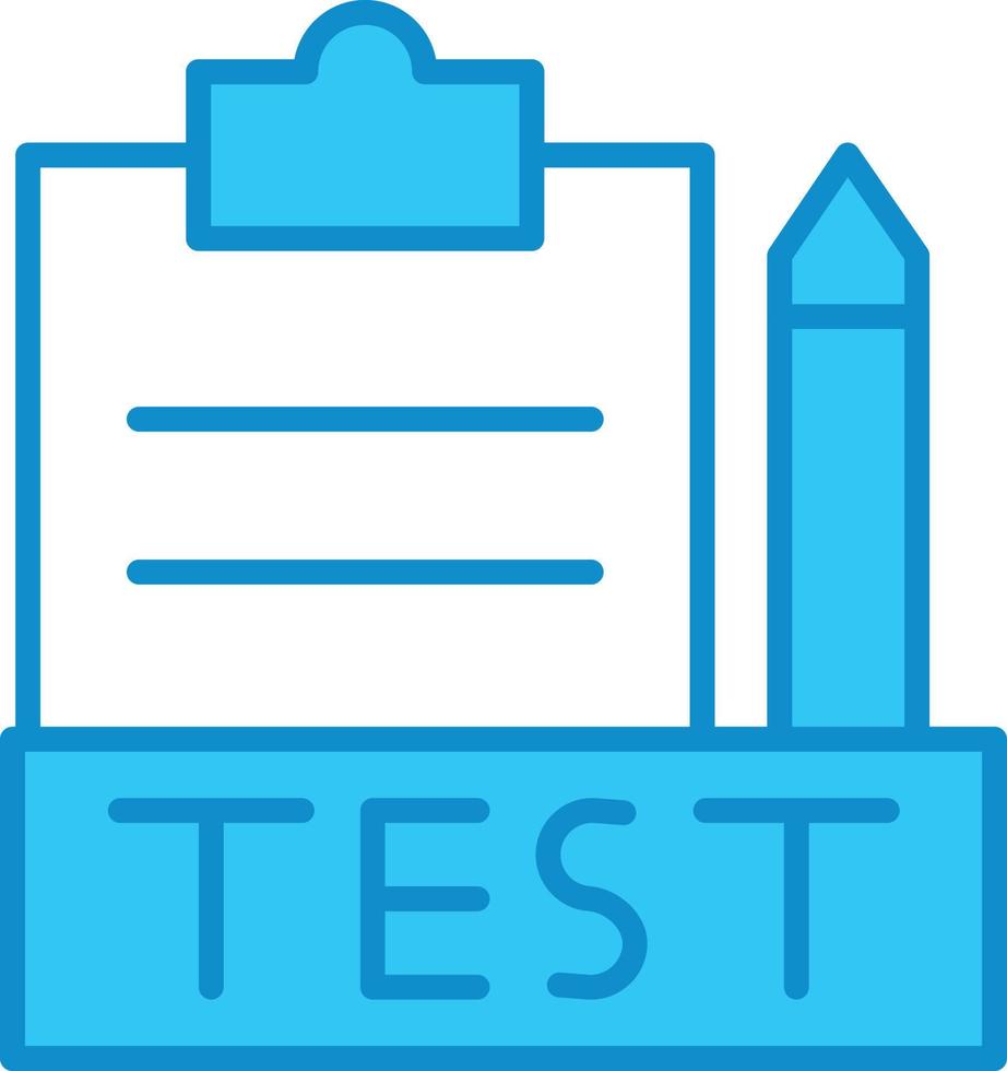 7 - ligne de test multicolore vecteur