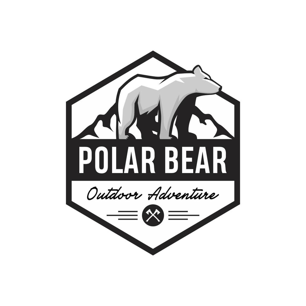 modèle de vecteur de logo ours sauvage