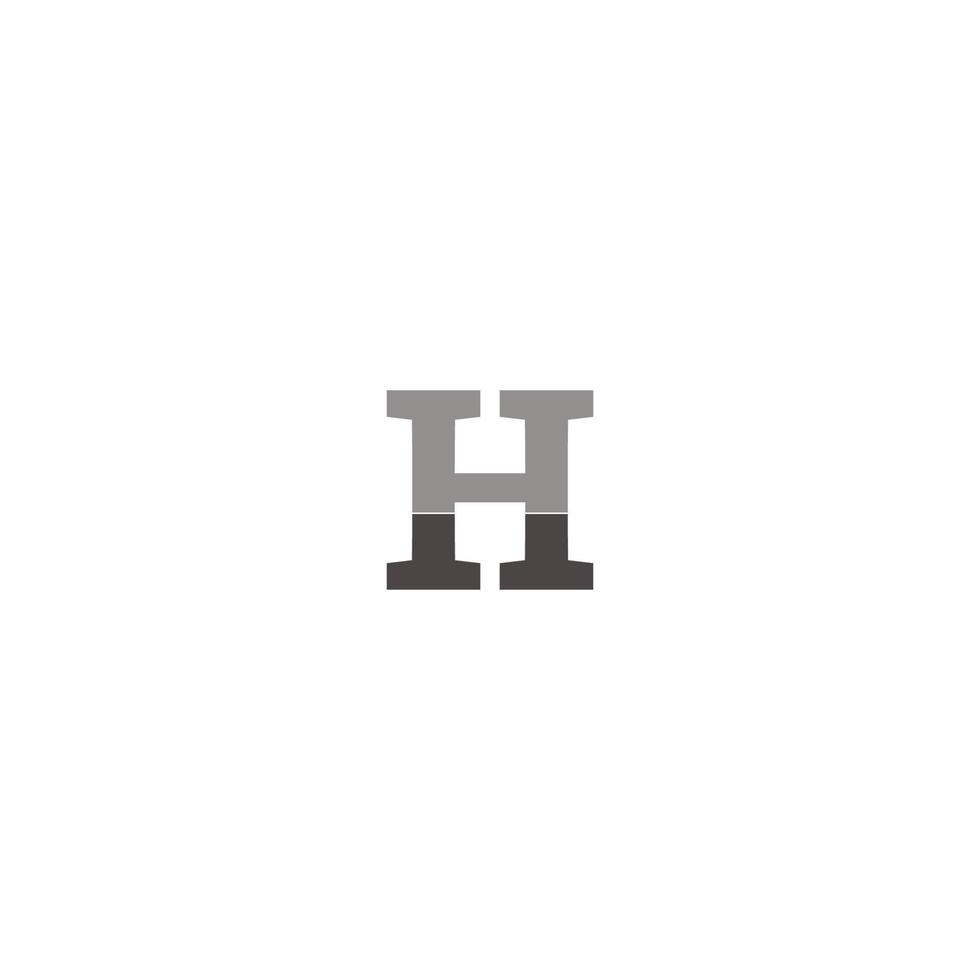 lettre h logo illustration vectorielle vecteur