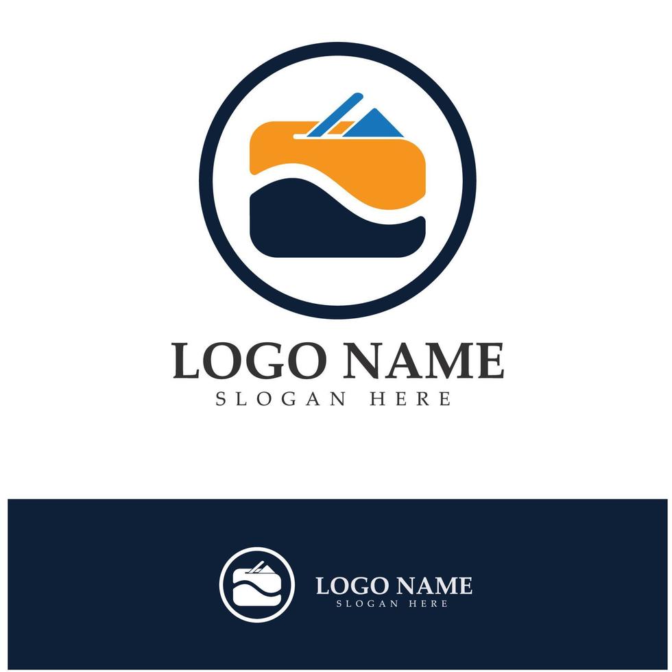vecteur d'icône de conception de logo de portefeuille électronique