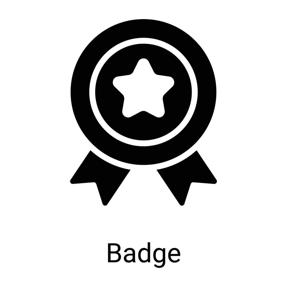 badge, icône de ligne d'étiquette isolée sur fond blanc vecteur