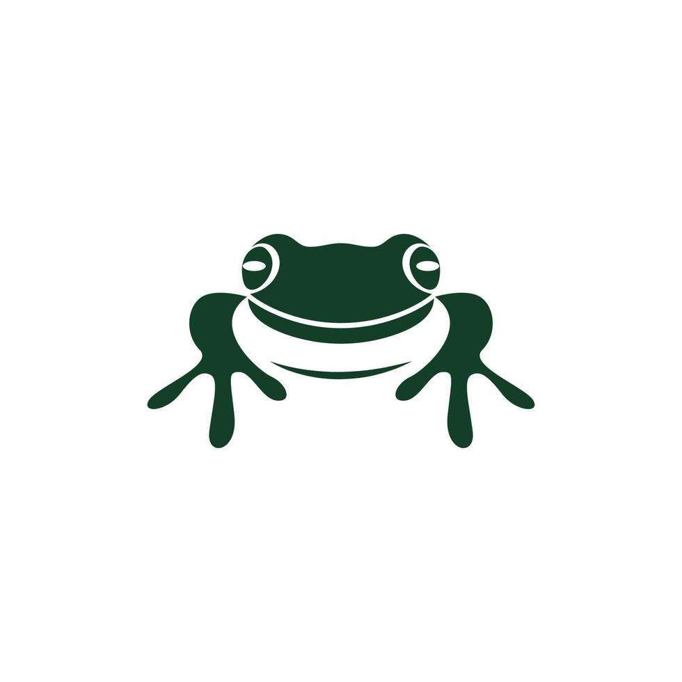 création de logo icône grenouille vecteur