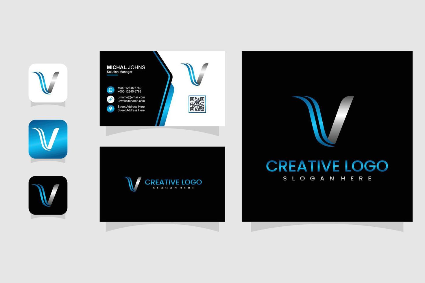 conception graphique vectorielle du logo lettre v avec concept de logo vape bon pour les entreprises de vape vecteur