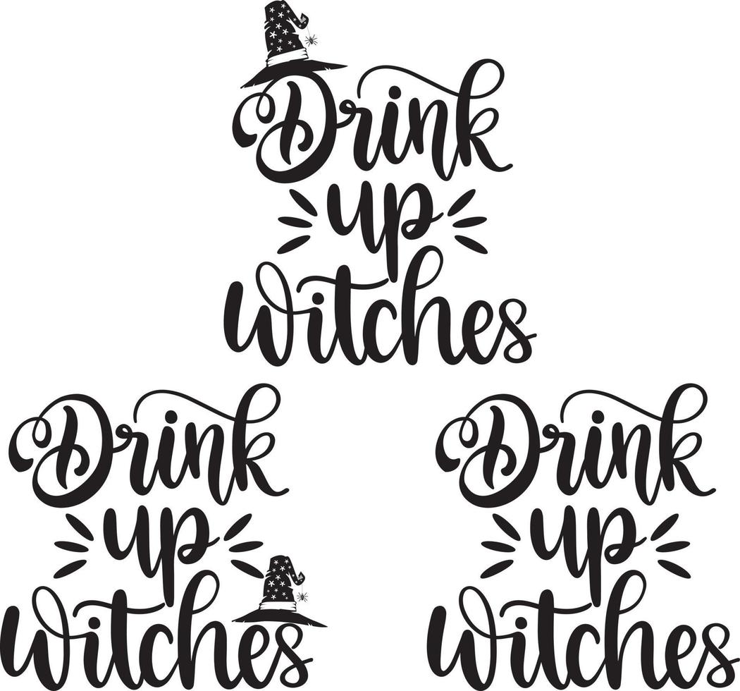 boire des sorcières vecteur