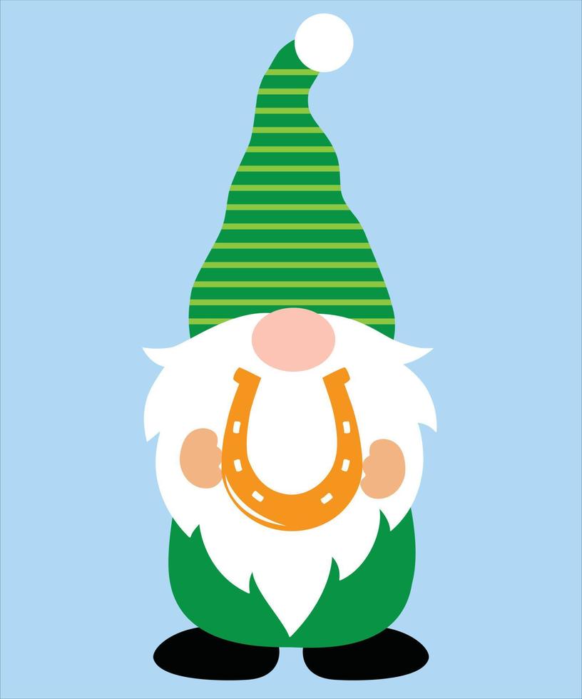 gnome de la saint patrick 5 vecteur